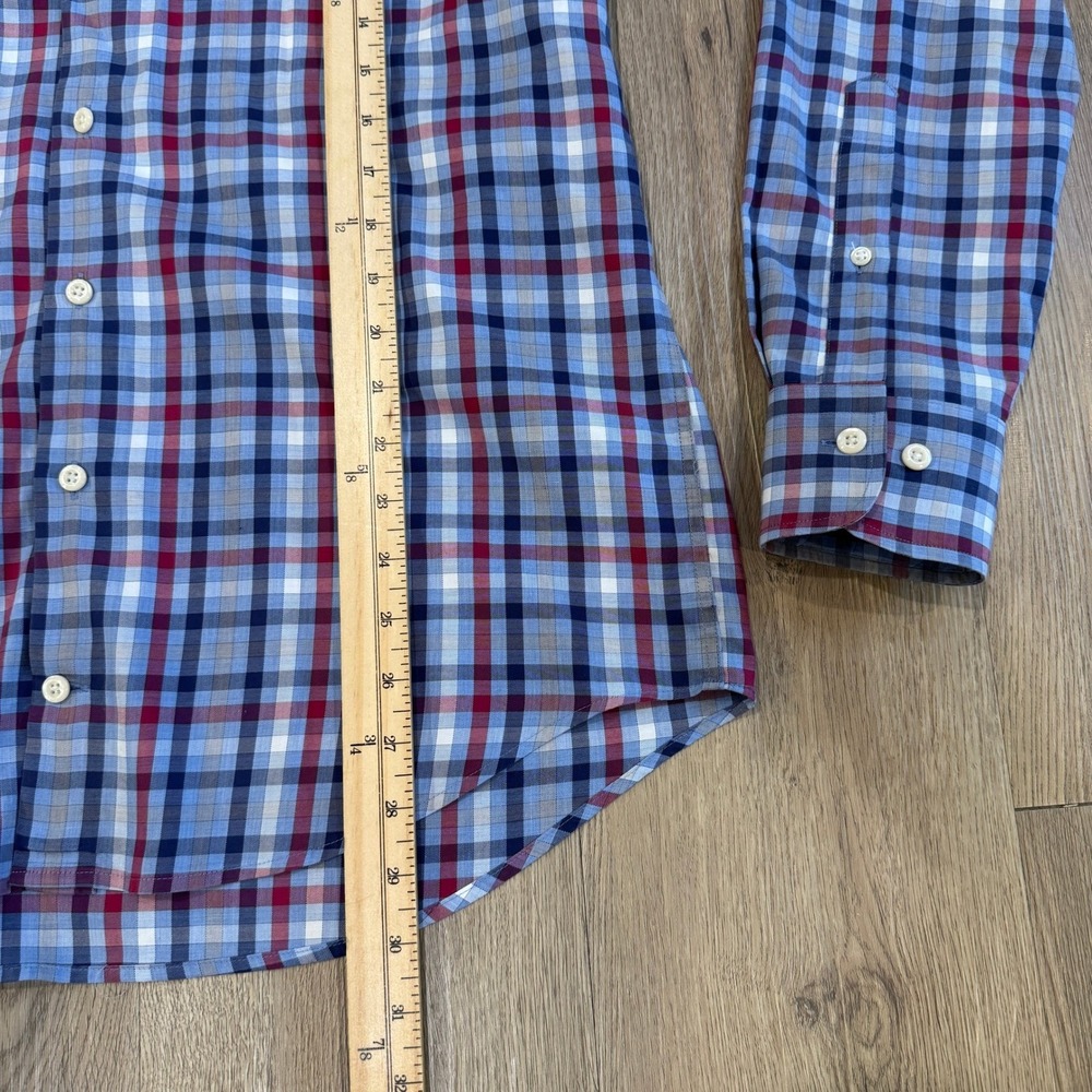 Peter Millar Mens Button Down Shirt Plaid Long Sleeve Classic Fit Casual Medium - Picture 3 of 6